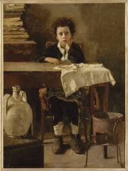 Pauvre écolier (Antonio Mancini) - Muzeo.com