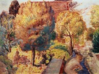 Paysage avec baigneuses (Pierre Bonnard) - Muzeo.com