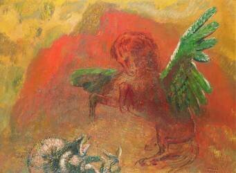 Pegasus Triumphant (Odilon Redon) - Muzeo.com