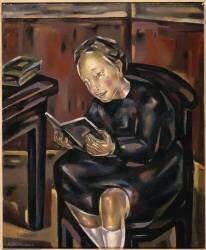 Petite fille lisant (Maria Blanchard) - Muzeo.com