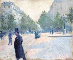 Place Saint Augustin (Gustave Caillebotte) - Muzeo.com