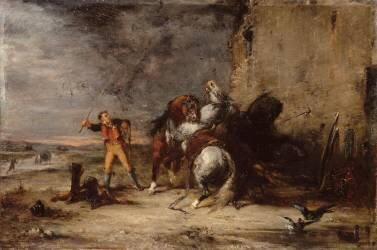 Postillon et chevaux (Gustave Moreau) - Muzeo.com