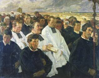 Procession to Penmarch (Lucien Simon) - Muzeo.com