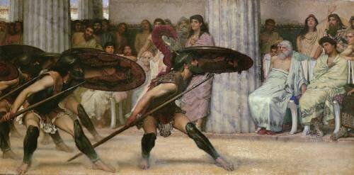 Pyrrhic Dance (Lawrence Alma-Tadema) - Muzeo.com