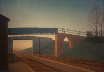 Railroad overpass (Georg Schrimpf) - Muzeo.com