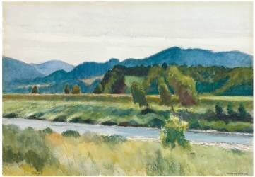 Rain on River (Edward Hopper) - Muzeo.com