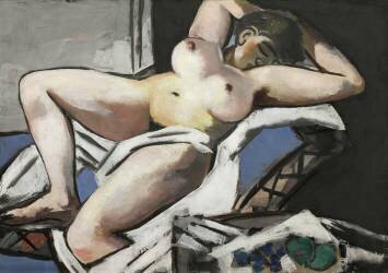 Reclining Nude (Max Beckmann) - Muzeo.com
