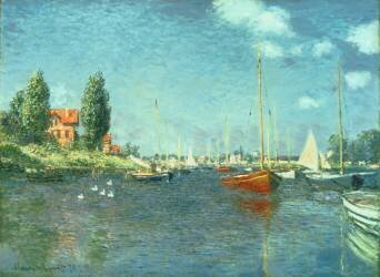 Red Boats (Claude Monet) - Muzeo.com