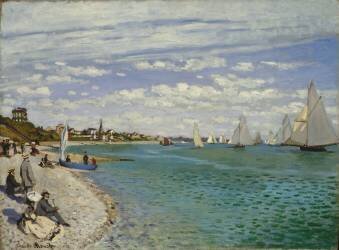 Regatta at Sainte-Adresse (Claude Monet) - Muzeo.com