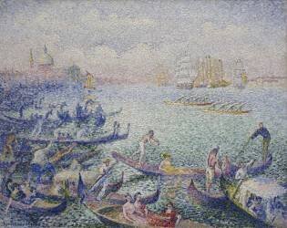 Regatta in Venice (Henri-Edmond Cross) - Muzeo.com