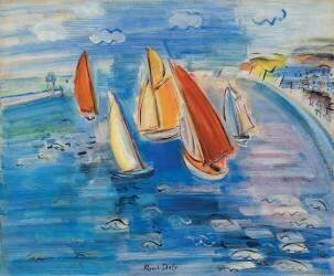 Regattas at Sainte-Adresse (Raoul Dufy) - Muzeo.com