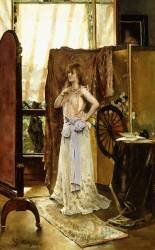 Rehearsing (Alfred Stevens) - Muzeo.com