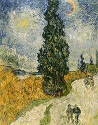 Road with Cypresses (Vincent van Gogh) - Muzeo.com