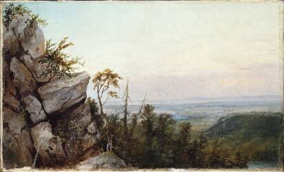 Rocks and Landscape (Frederic Edwin Church) - Muzeo.com