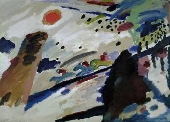 Romantic Landscape (Wassily Kandinsky) - Muzeo.com