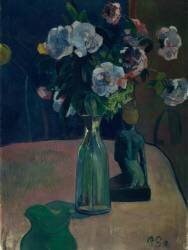 Roses et statuettes (Paul Gauguin) - Muzeo.com