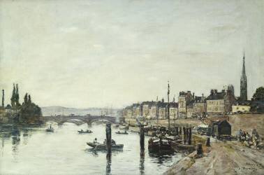 Rouen (Eugène Boudin) - Muzeo.com