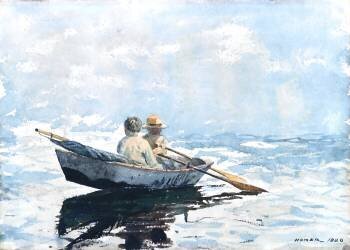 Rowing the Boat (Winslow Homer) - Muzeo.com