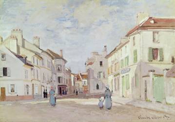 Rue de la Chaussee at Argenteuil (Claude Monet) - Muzeo.com