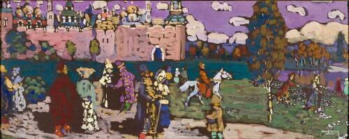 Russian scene (Wassily Kandinsky) - Muzeo.com