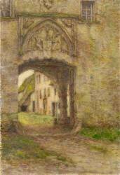 Beauvais, porche d'entrée de l'ancienne abbaye Saint-Symphorien (Marthe Roger) - Muzeo.com
