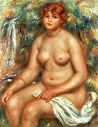 Seated Bather (Auguste Renoir) - Muzeo.com