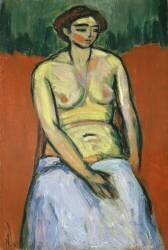 Seated Female Nude (Alexej von Jawlensky) - Muzeo.com