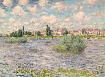 Seine at Lavacourt (Claude Monet) - Muzeo.com