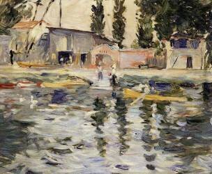 Seine Bougival (Berthe Morisot) - Muzeo.com