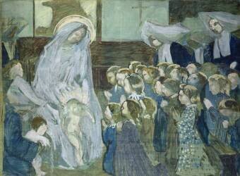 Sketch of the Virgin at school (Maurice Denis) - Muzeo.com