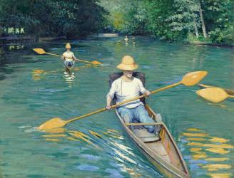Skiffs (Gustave Caillebotte) - Muzeo.com