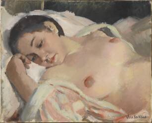 Sleeping nude (Vera Rockline) - Muzeo.com
