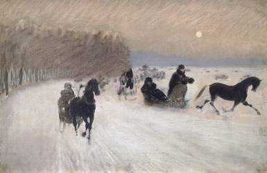 Sleigh Ride (Giuseppe de Nittis) - Muzeo.com