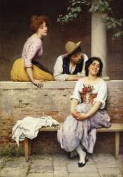 Small Talk (Eugene Von Blaas) - Muzeo.com
