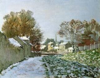 Snow at Argenteuil (Claude Monet) - Muzeo.com