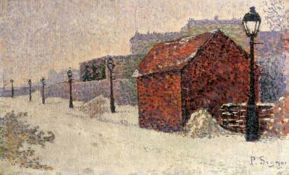 Snow, Butte Montmartre (Paul Signac) - Muzeo.com
