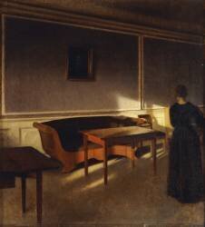 Solskin I Dagligstuen (Vilhelm Hammershoi) - Muzeo.com