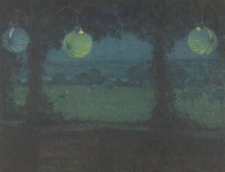 Sous la tonnelle (Henri Le Sidaner) - Muzeo.com