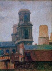 Spires of Saint-Sulpice (Albert Dubois-Pillet) - Muzeo.com