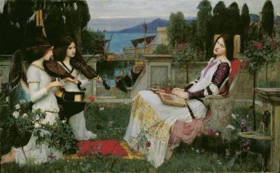 St. Cecilia (John William Waterhouse) - Muzeo.com