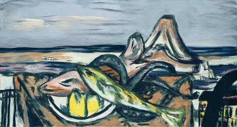 Still-Life with Fish (Max Beckmann) - Muzeo.com