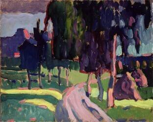 Summer at Murnau (Wassily Kandinsky) - Muzeo.com
