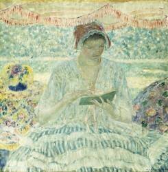 Summer Reading (Frederick Carl Frieseke) - Muzeo.com