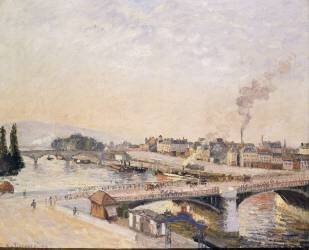 Sunrise over Rouen (Camille Pissarro) - Muzeo.com