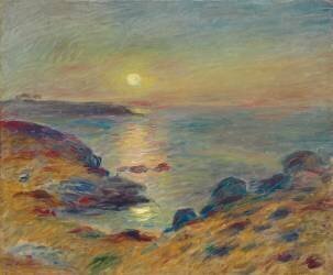 Sunset at Douarnenez (Auguste Renoir) - Muzeo.com
