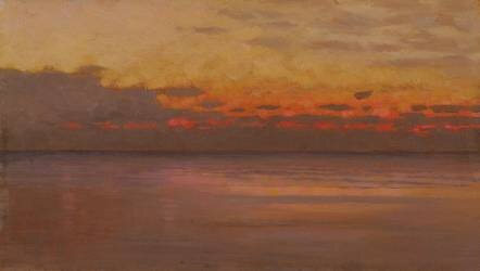 Sunset over the Sea (William Bright Morris) - Muzeo.com