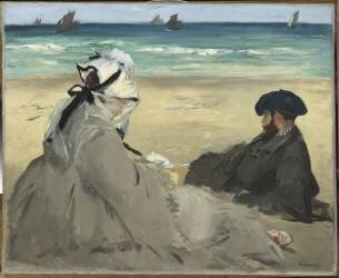 Sur la plage (Edouard Manet) - Muzeo.com