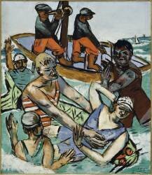 Swimming in August (Max Beckmann) - Muzeo.com