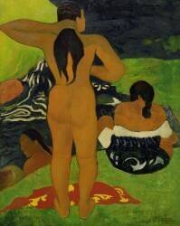 Tahitian Women Bathing (Paul Gauguin) - Muzeo.com
