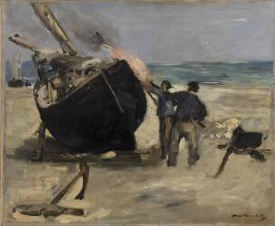Tarring the Boat (Edouard Manet) - Muzeo.com